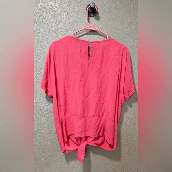 Buffalo David Bitton Coral Tie-Front Blouse - Picture 3 of 3